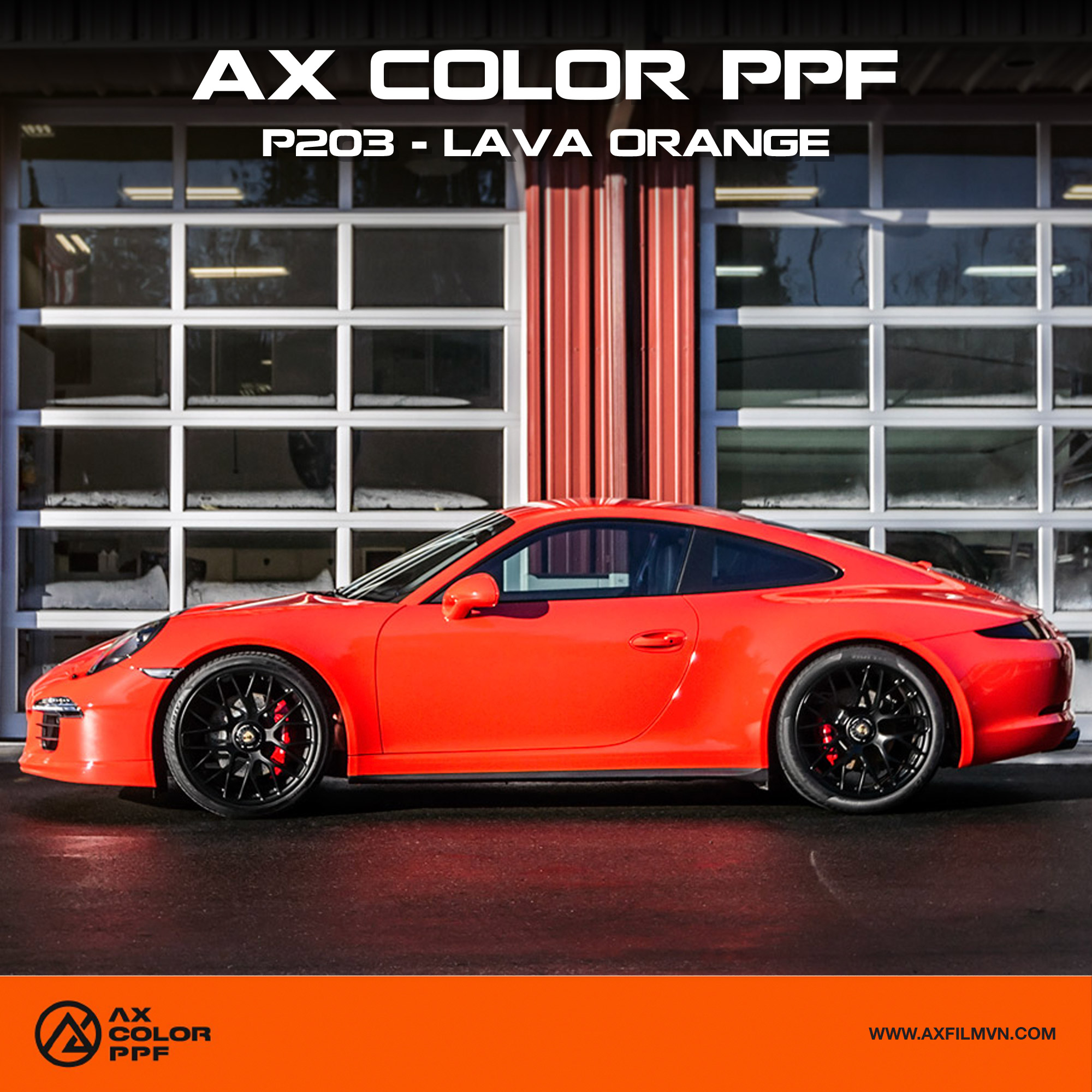 AX Color PPF - P203 LAVA ORANGE - CAM NHAM THẠCH (CAM CHÁY) AX Color PPF - P203 LAVA ORANGE - CAM NHAM THẠCH (CAM CHÁY)